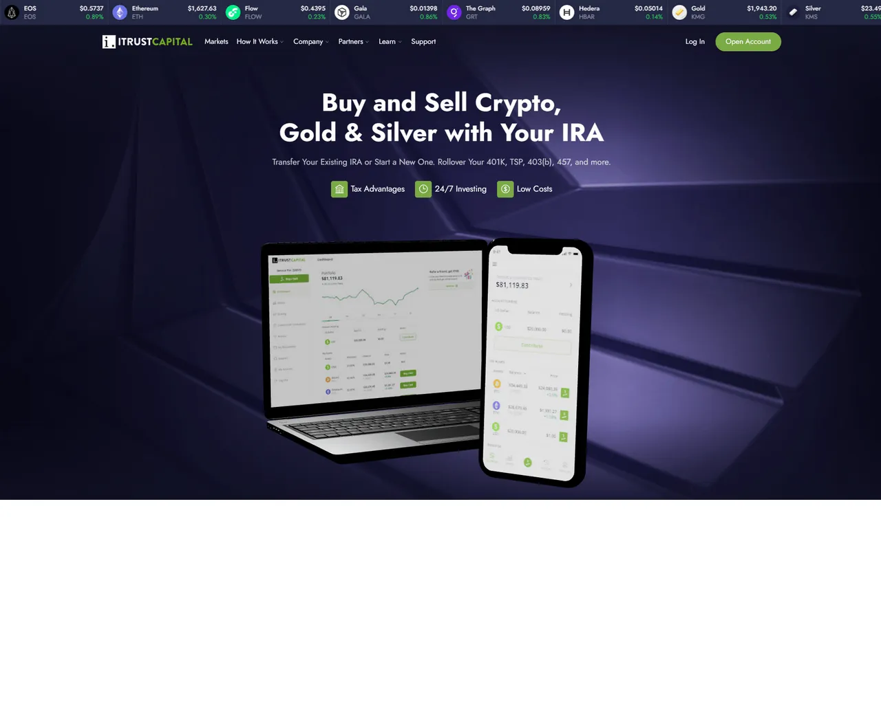 Screenshot of itrsutcapital-logun.webflow.io