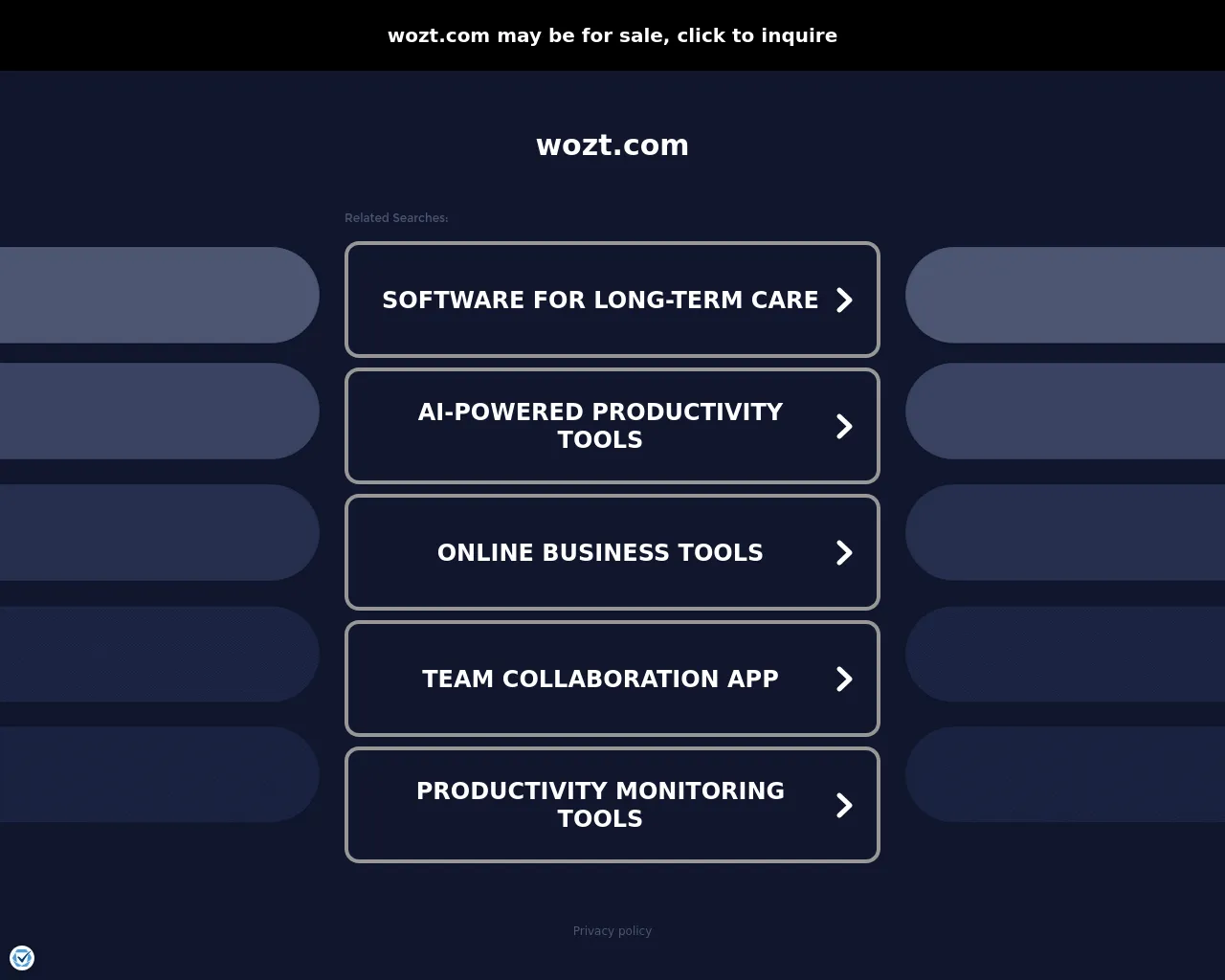 Screenshot of alliafast.wozt.com