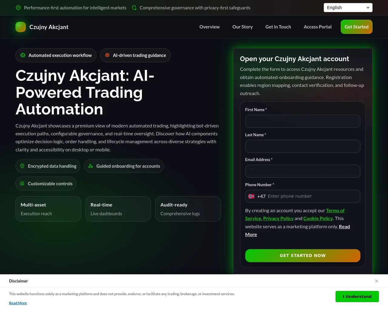 Screenshot of czujnyakcjant.pro