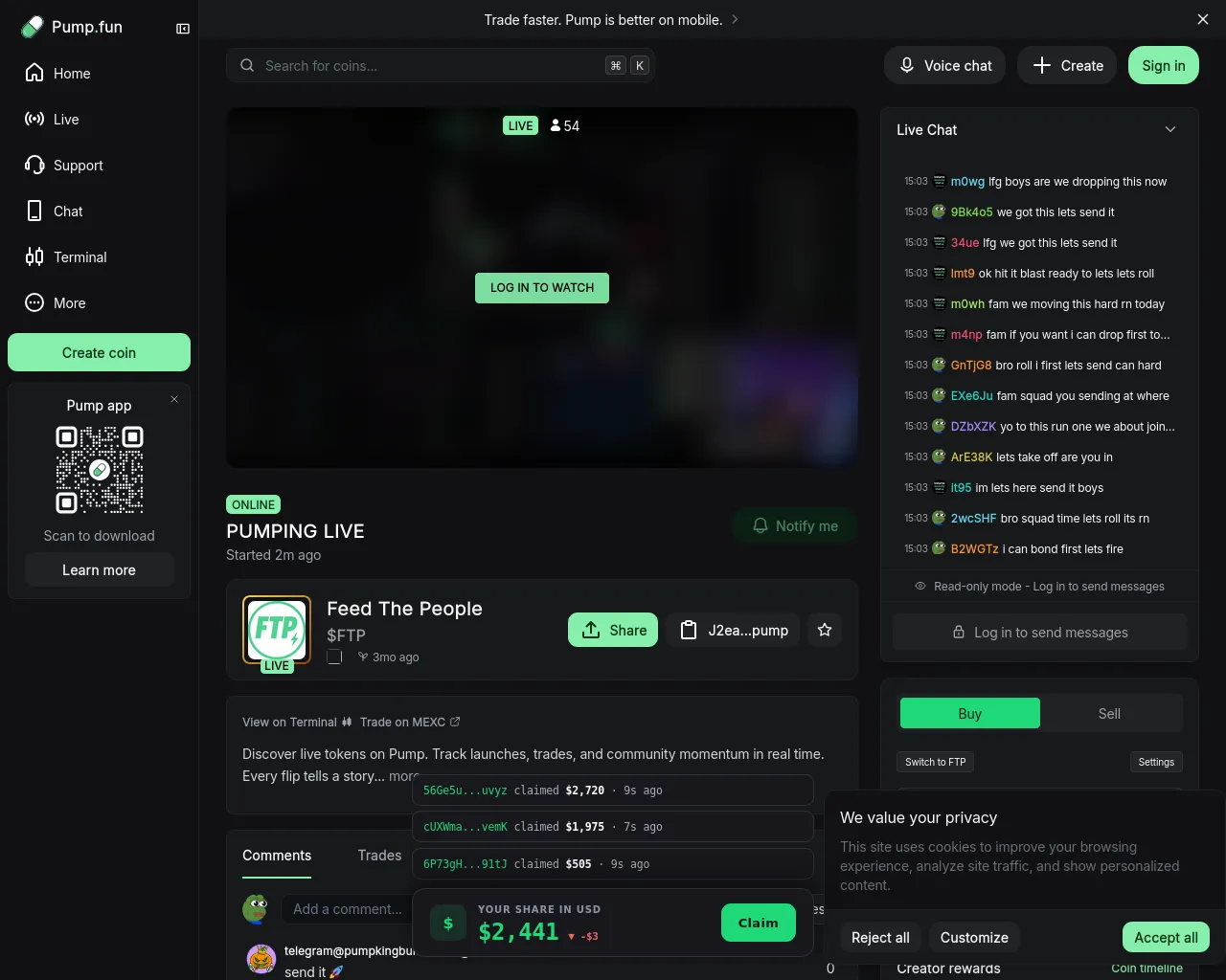 Screenshot of pumlivep.top
