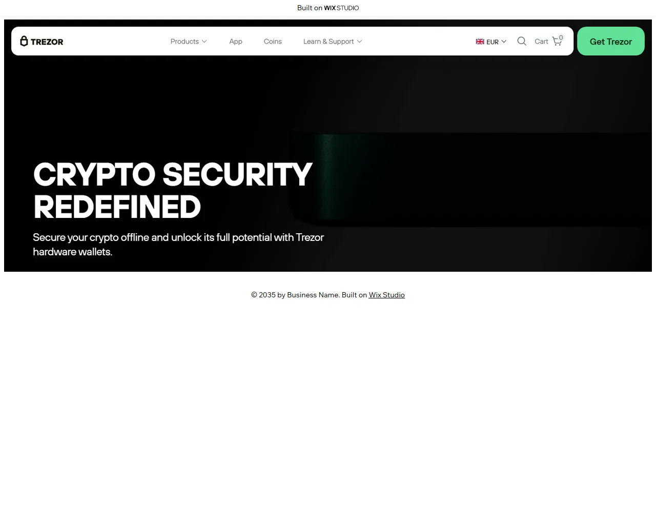 Screenshot of terezr.wixstudio.com