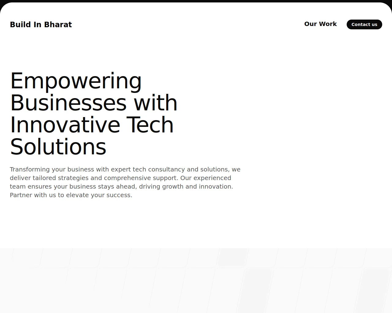 Screenshot of buildinbharat.com