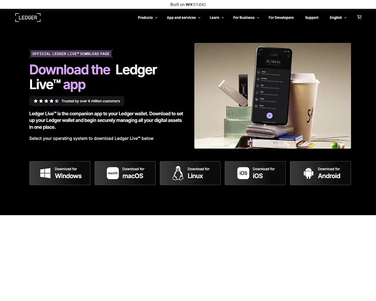 Screenshot of starting-livedesktop.wixstudio.com