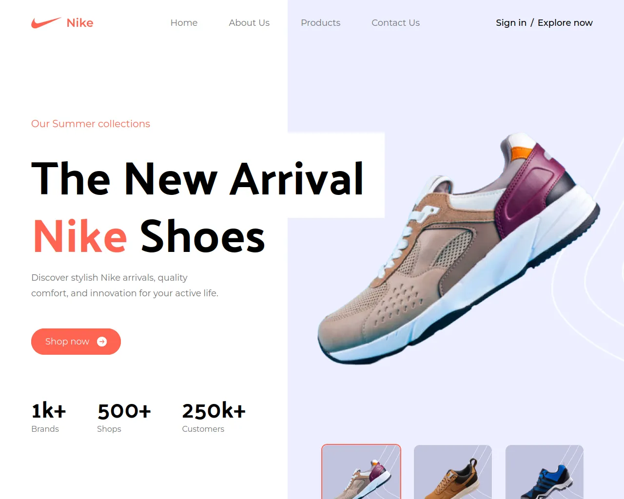 Screenshot of nike-website-landing-page.vercel.app