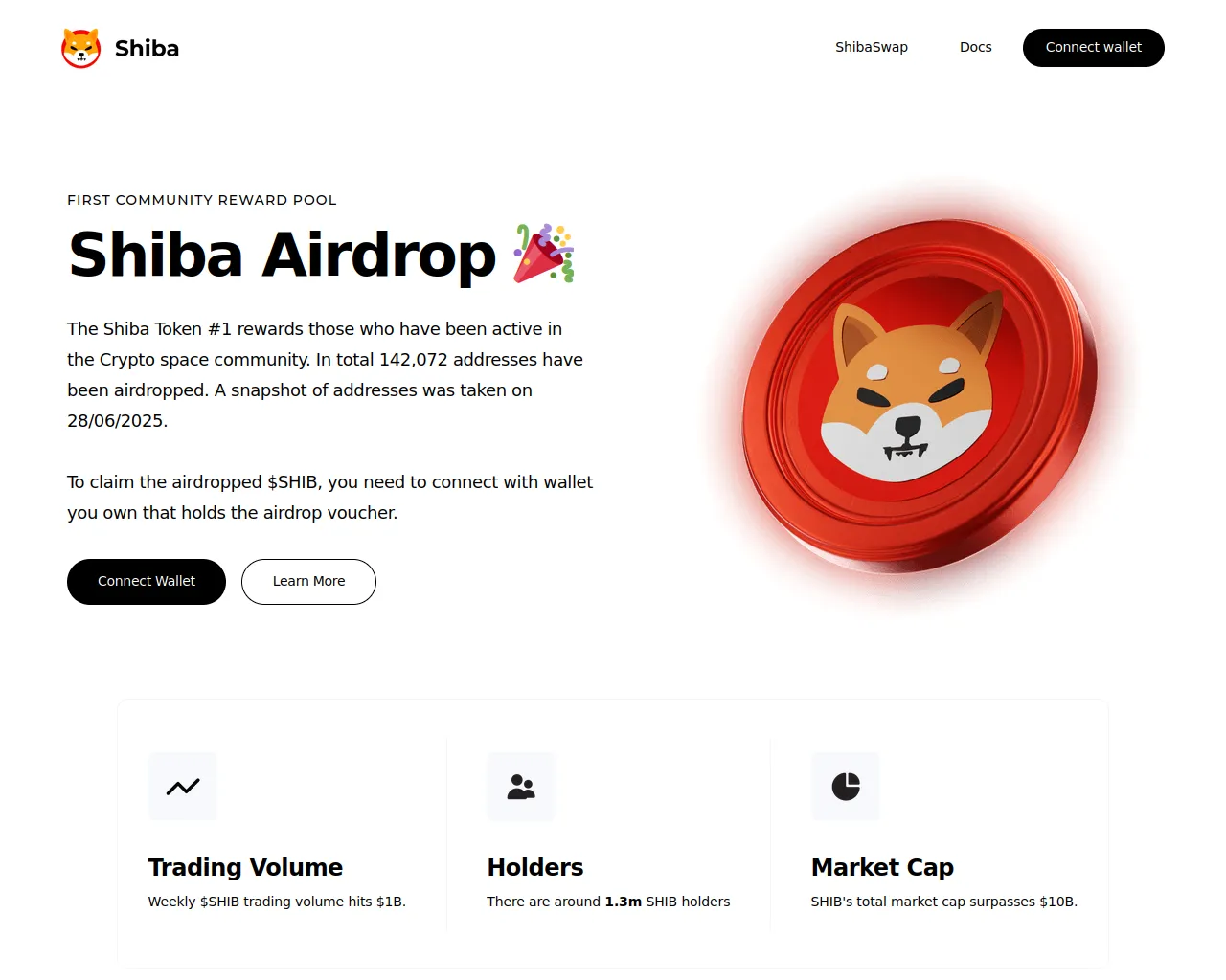 Screenshot of shib-mainnet.xyz