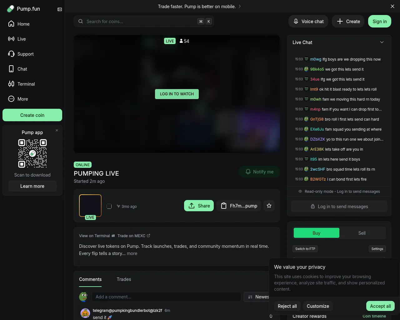 Screenshot of elonpump.top