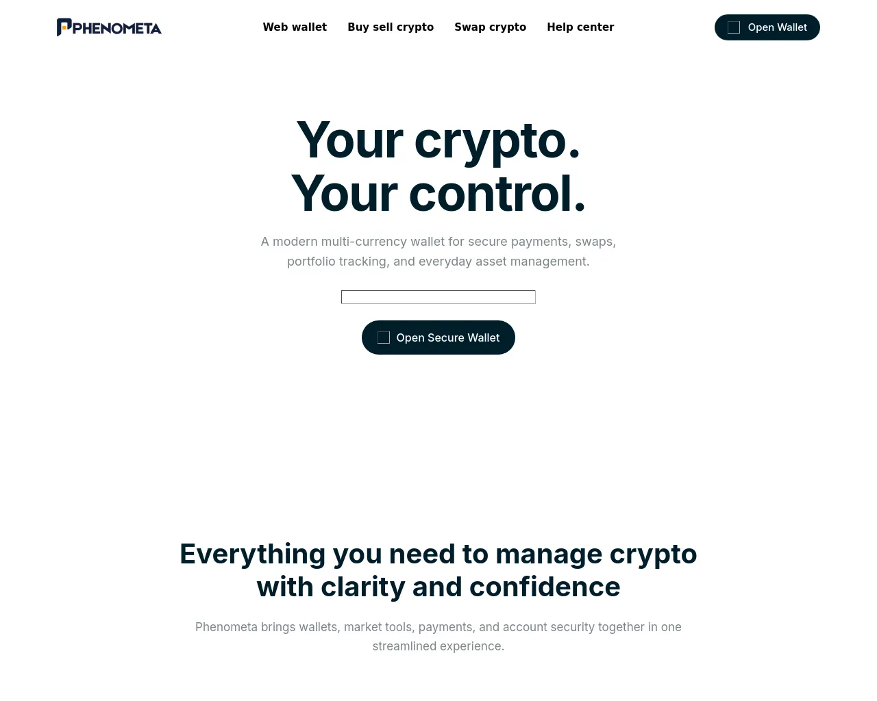 Screenshot of phenometa.net