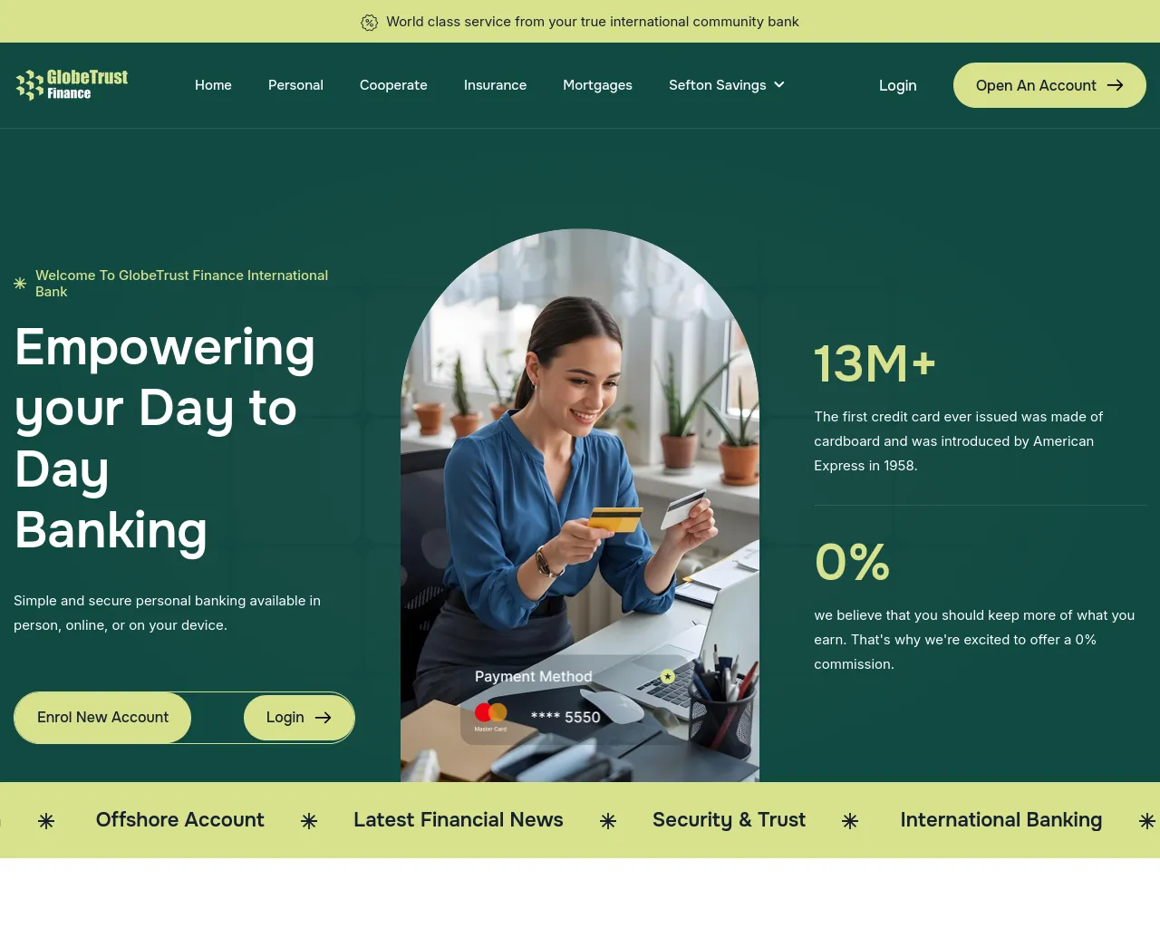 Screenshot of globetrustfina.com
