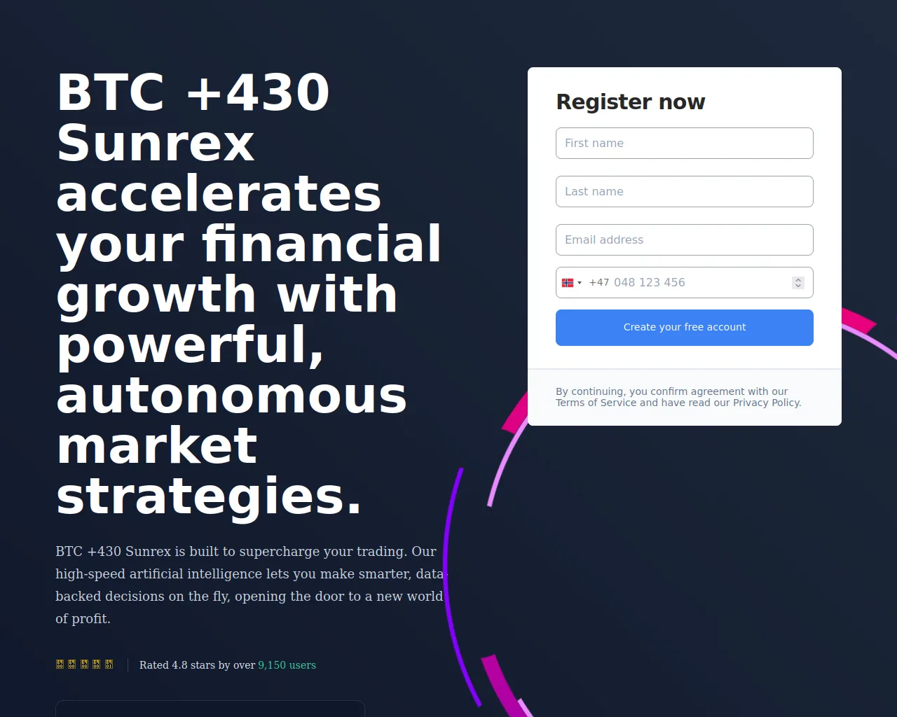 Screenshot of btc-430sunrex.com