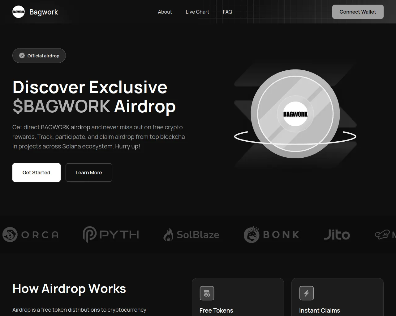 Screenshot of bagworkdrop.top