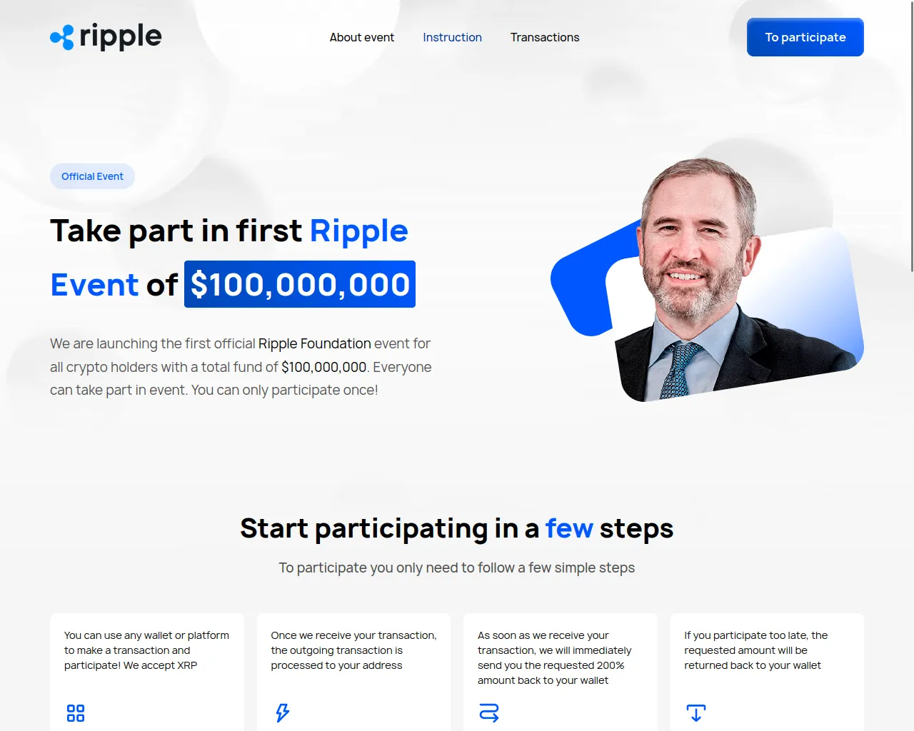 Screenshot of takexrp.net