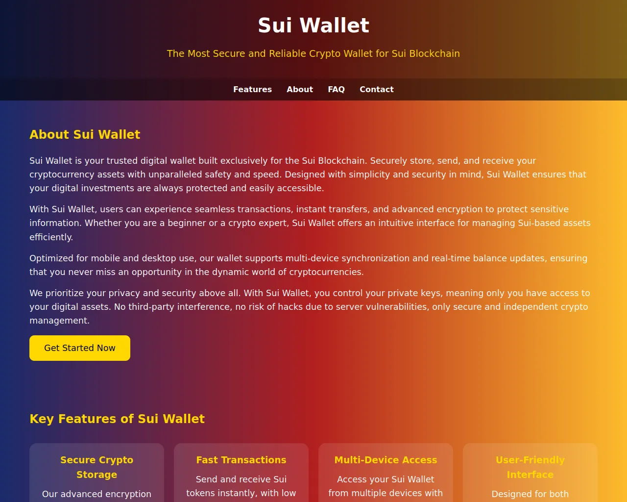 Screenshot of sui-wallett-login.pages.dev
