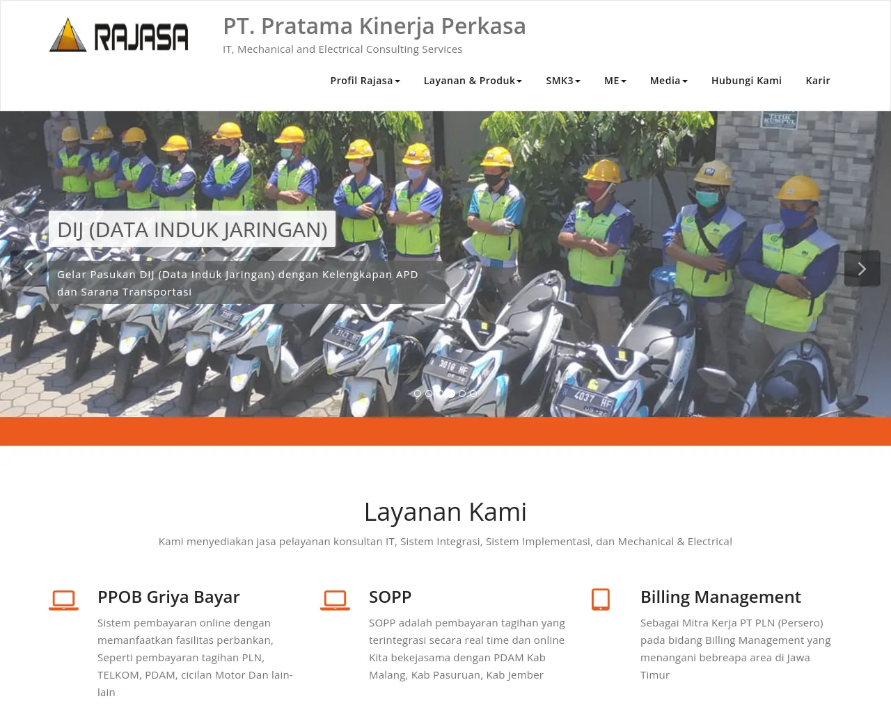 Screenshot of prajasa.com