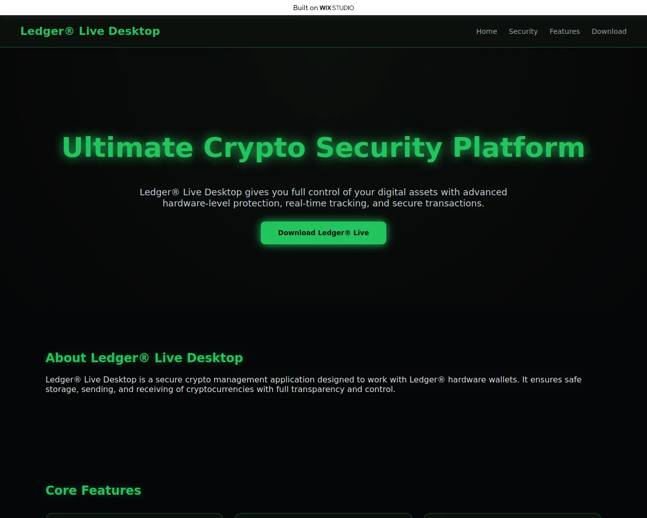 Screenshot of coming-desktop.wixstudio.com