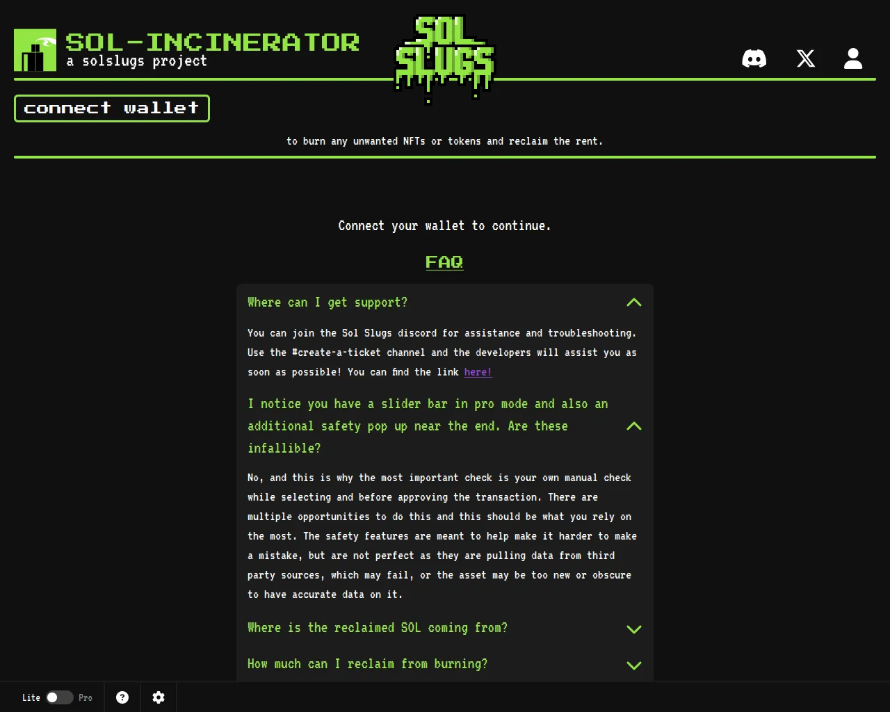 Screenshot of sol-incinerator.one