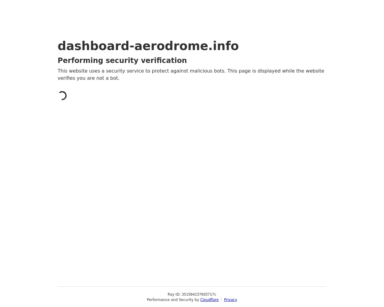 Screenshot of dashboard-aerodrome.info