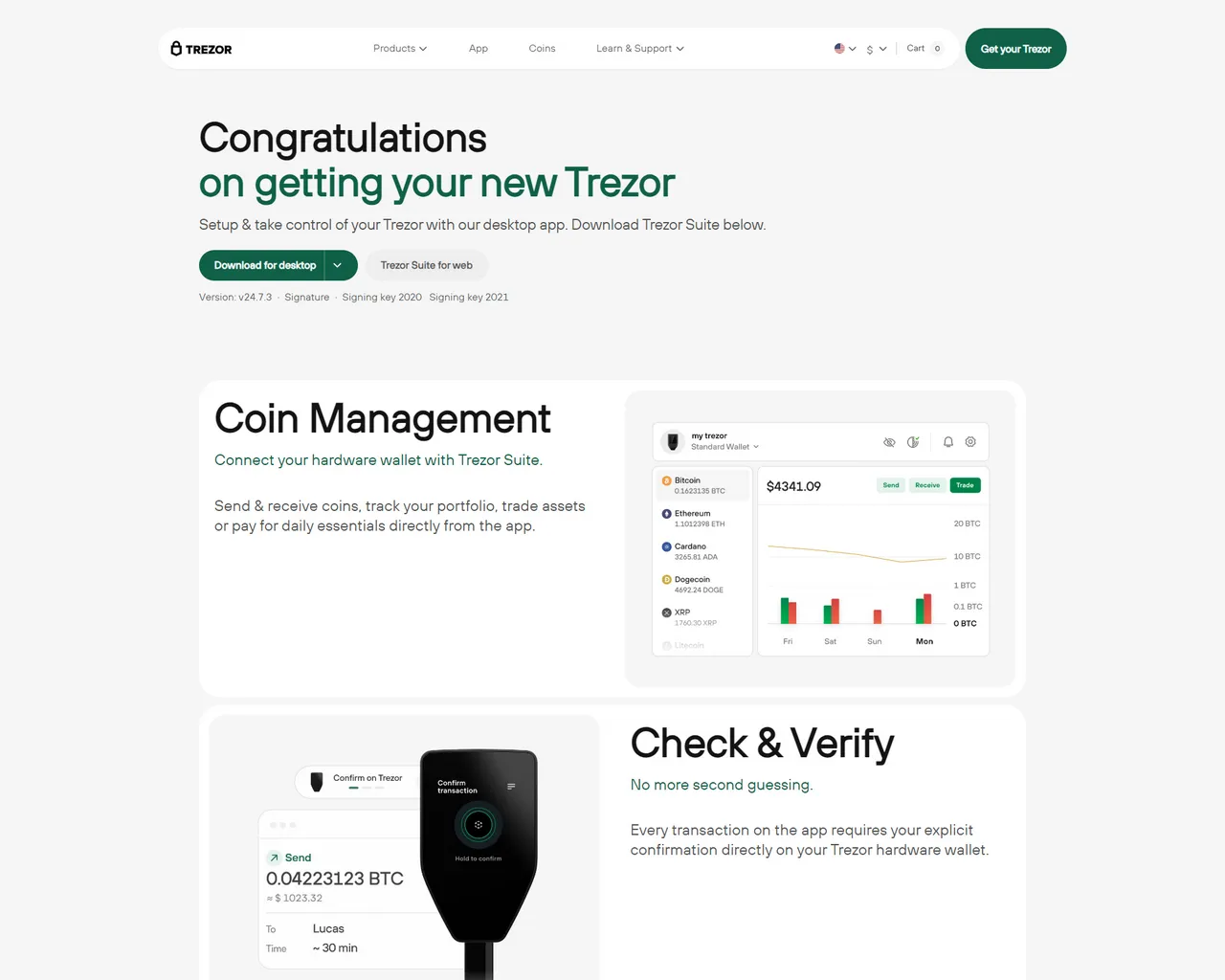 Screenshot of welcome-trezo.vercel.app