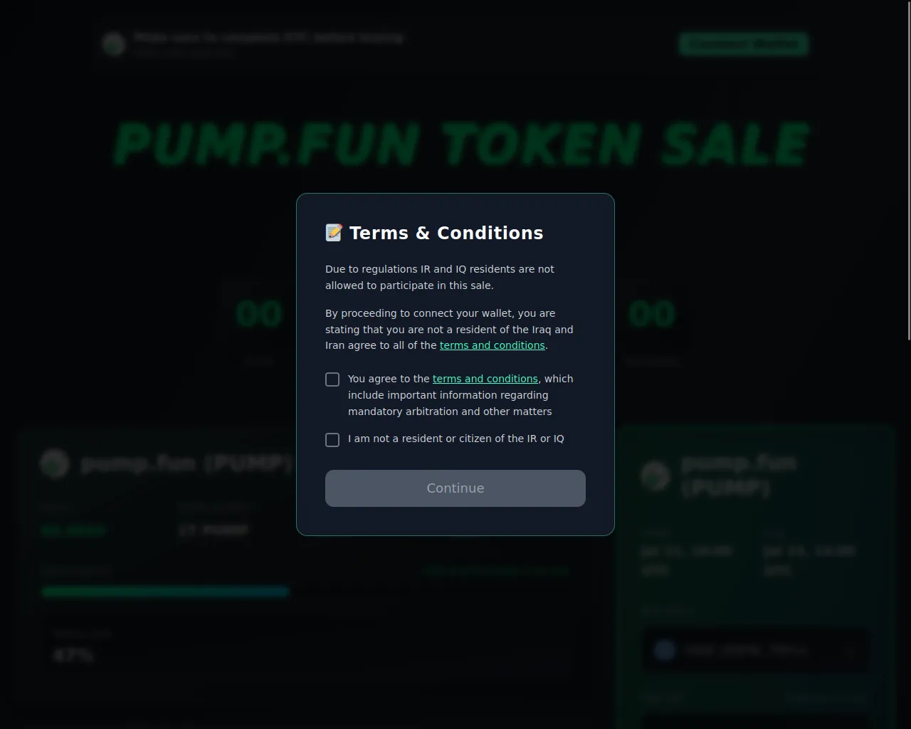 Screenshot of pump-sale.live