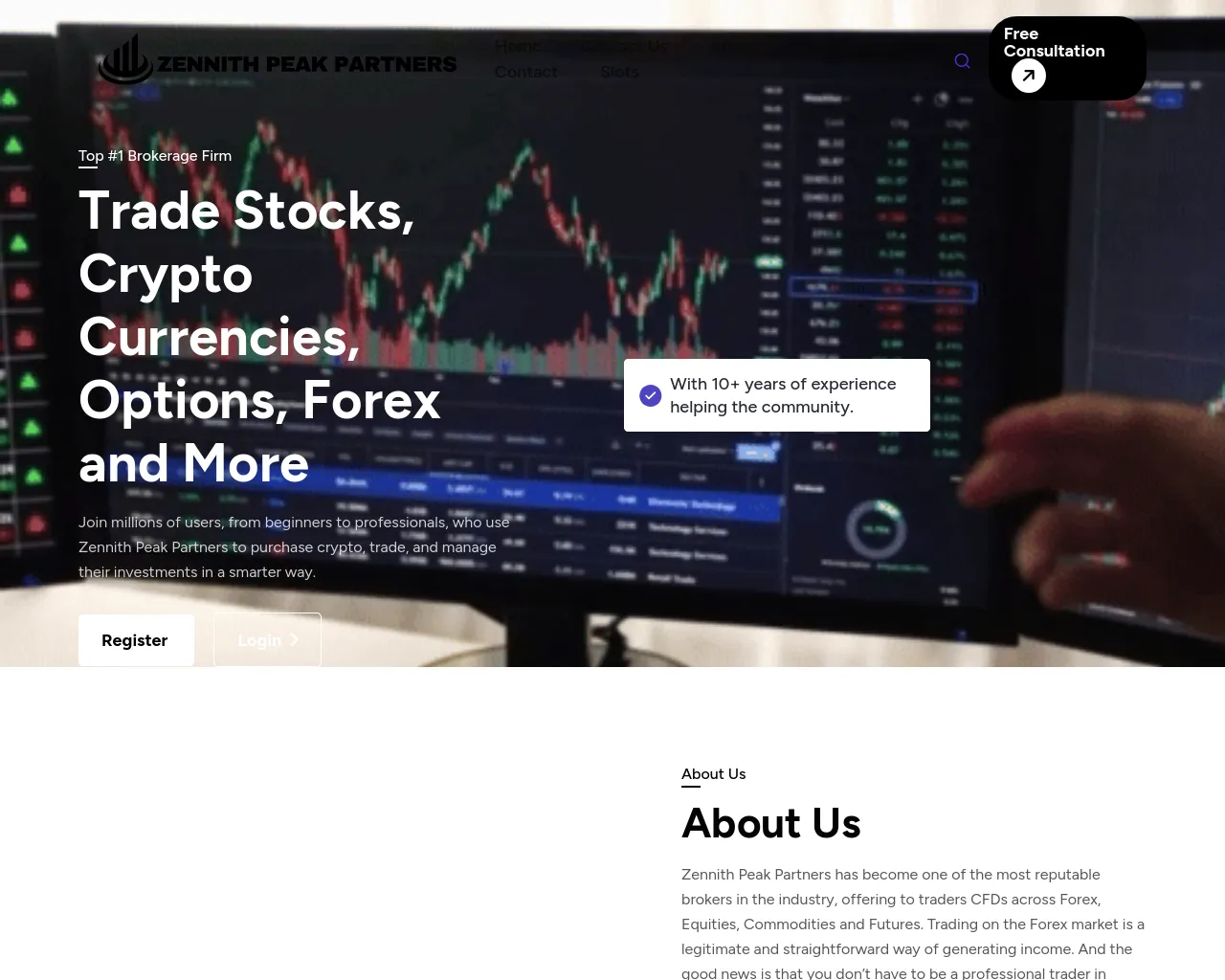 Screenshot of zennithpeakpartners.org