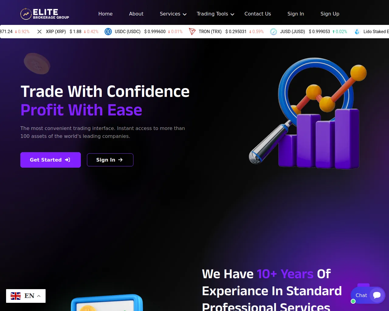 Screenshot of elitebrokeragegroup.com