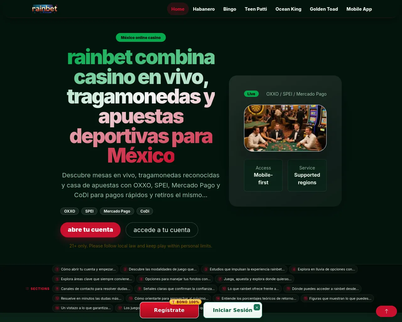 Screenshot of rainbet.fit