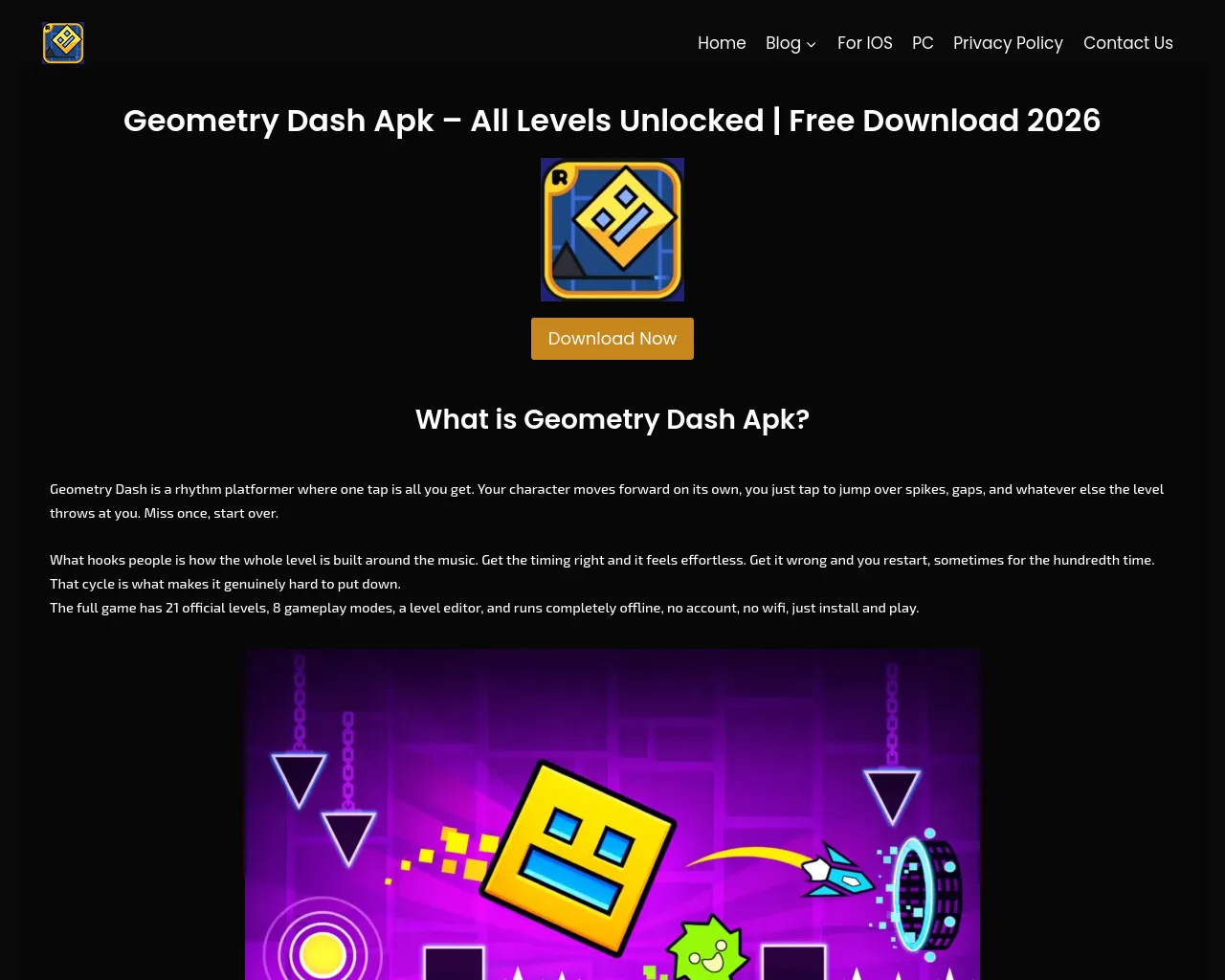 Screenshot of geometryapk.com
