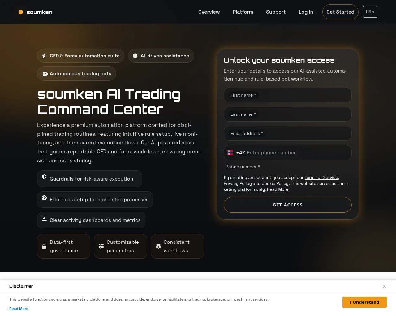 Screenshot of soumken.com