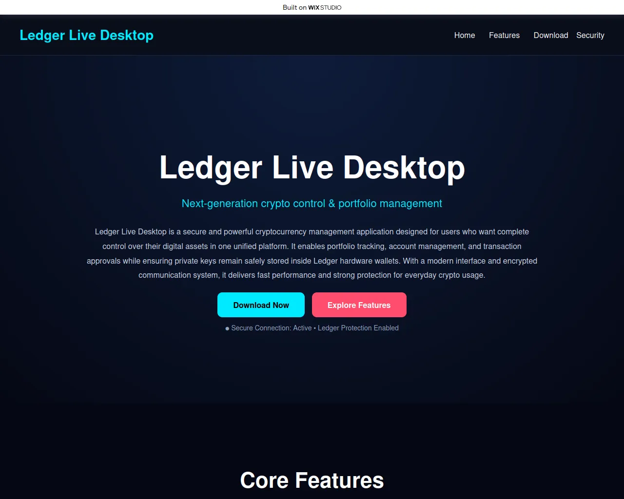 Screenshot of expert-desktop.wixstudio.com