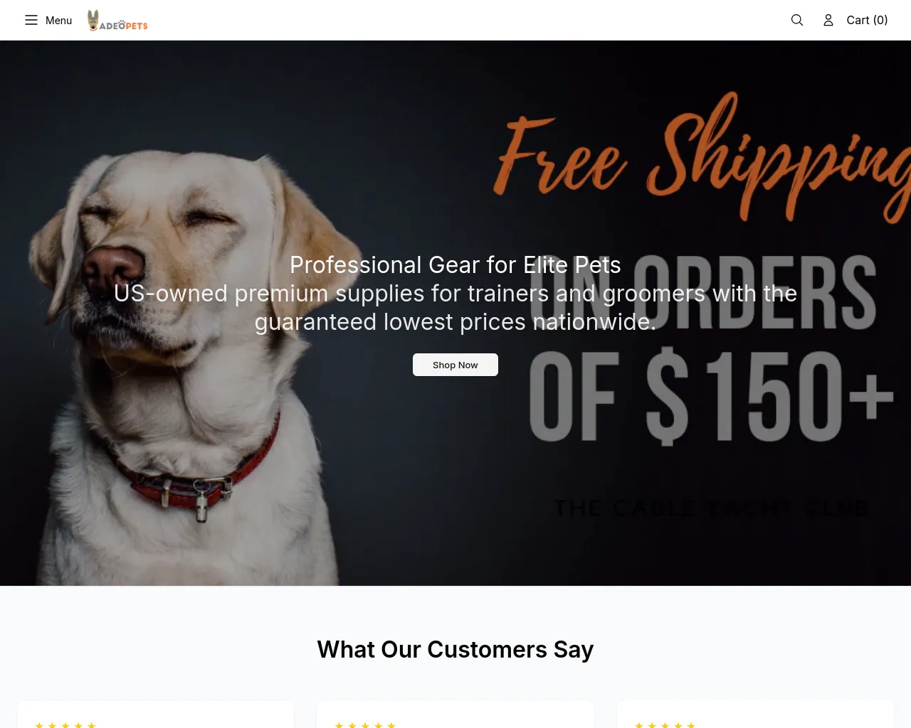 Screenshot of adeopetsofficial.shop