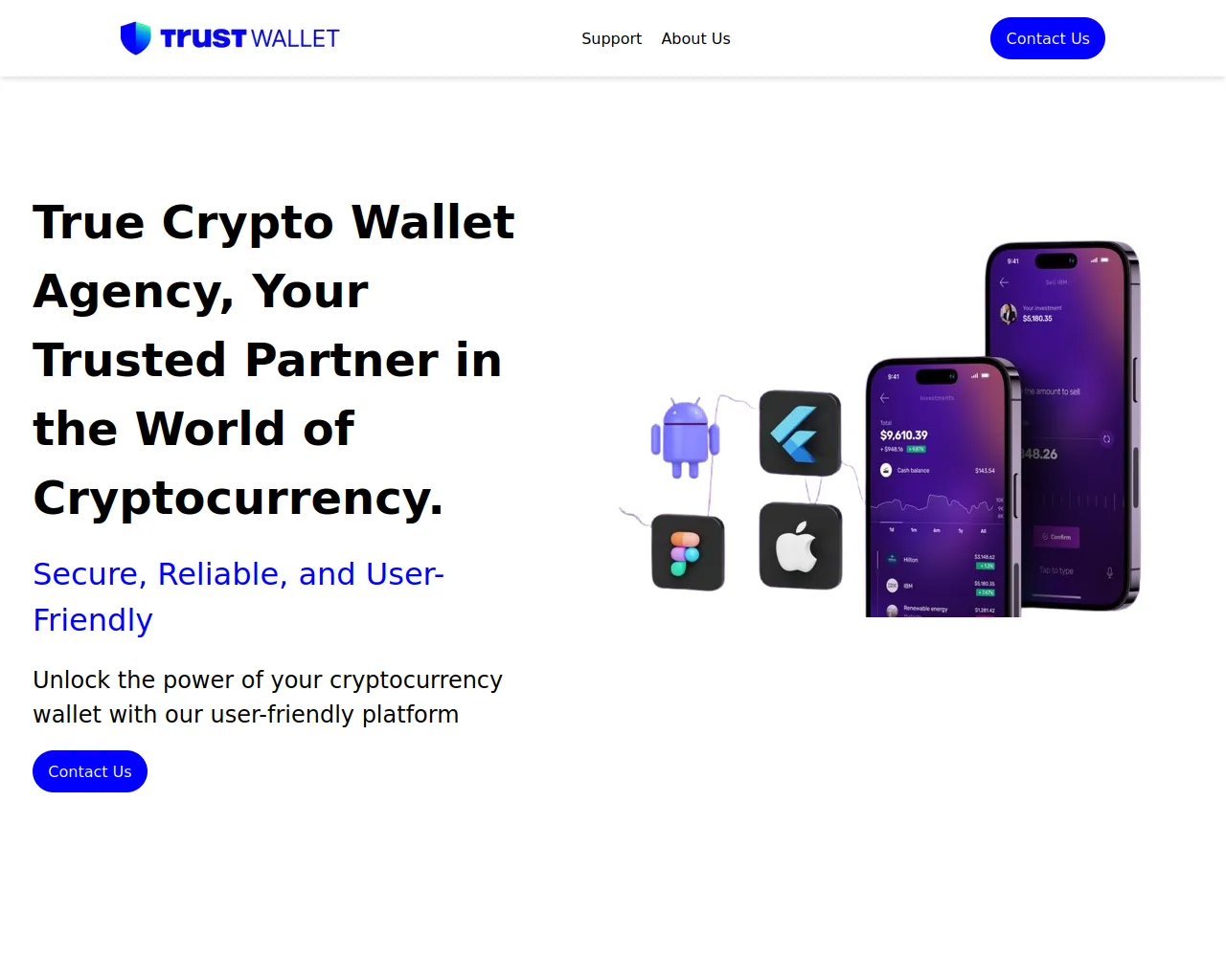Screenshot of trustwalletagency.netlify.app