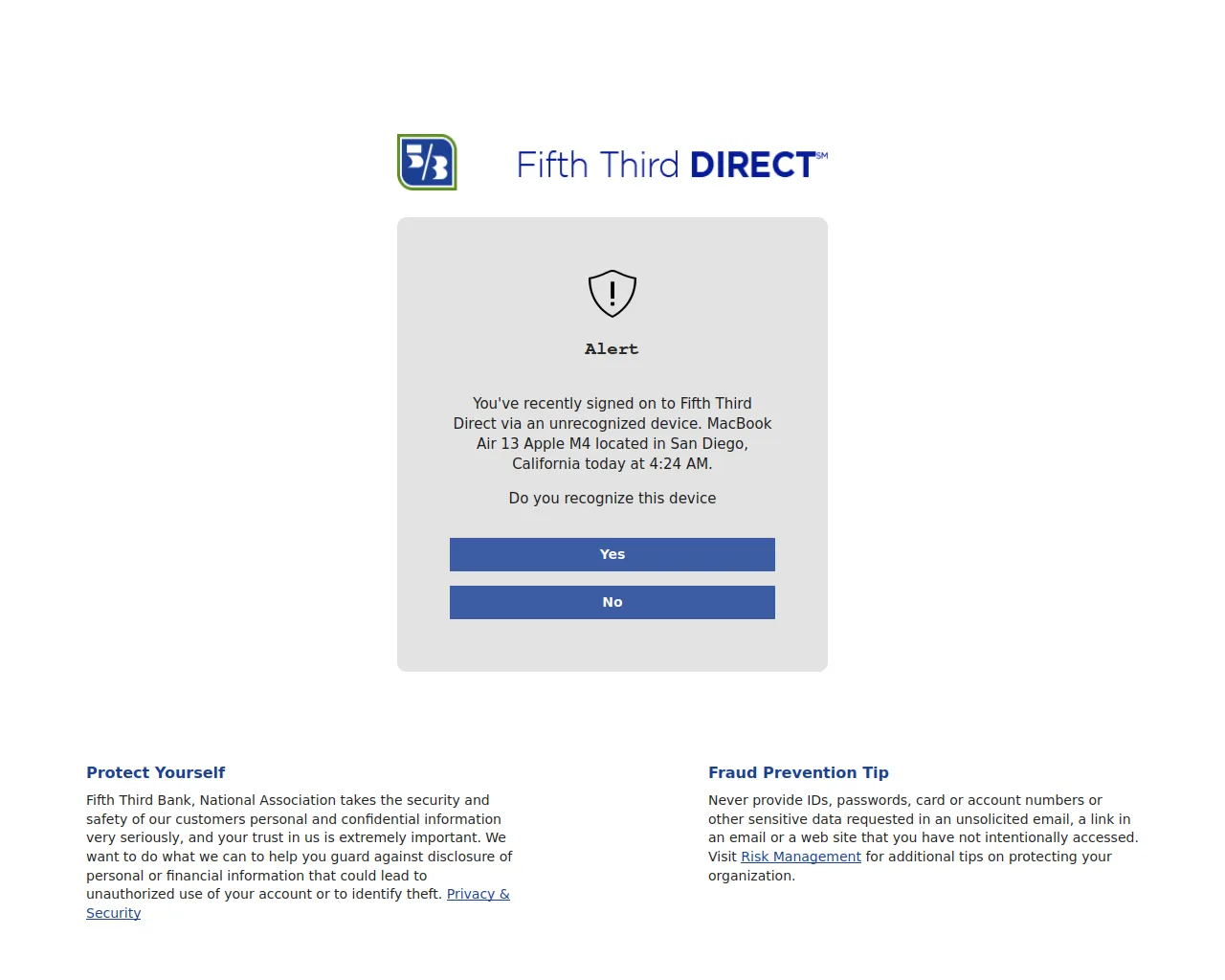 Screenshot of fifththirddirectsecure.vercel.app