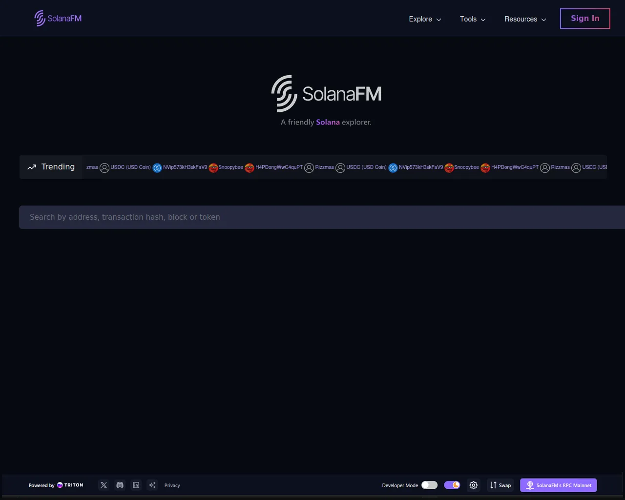 Screenshot of solanafm-sol.site