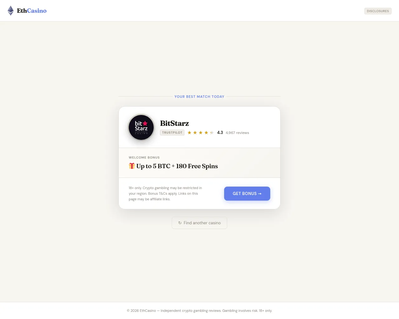 Screenshot of ethcasino.vip