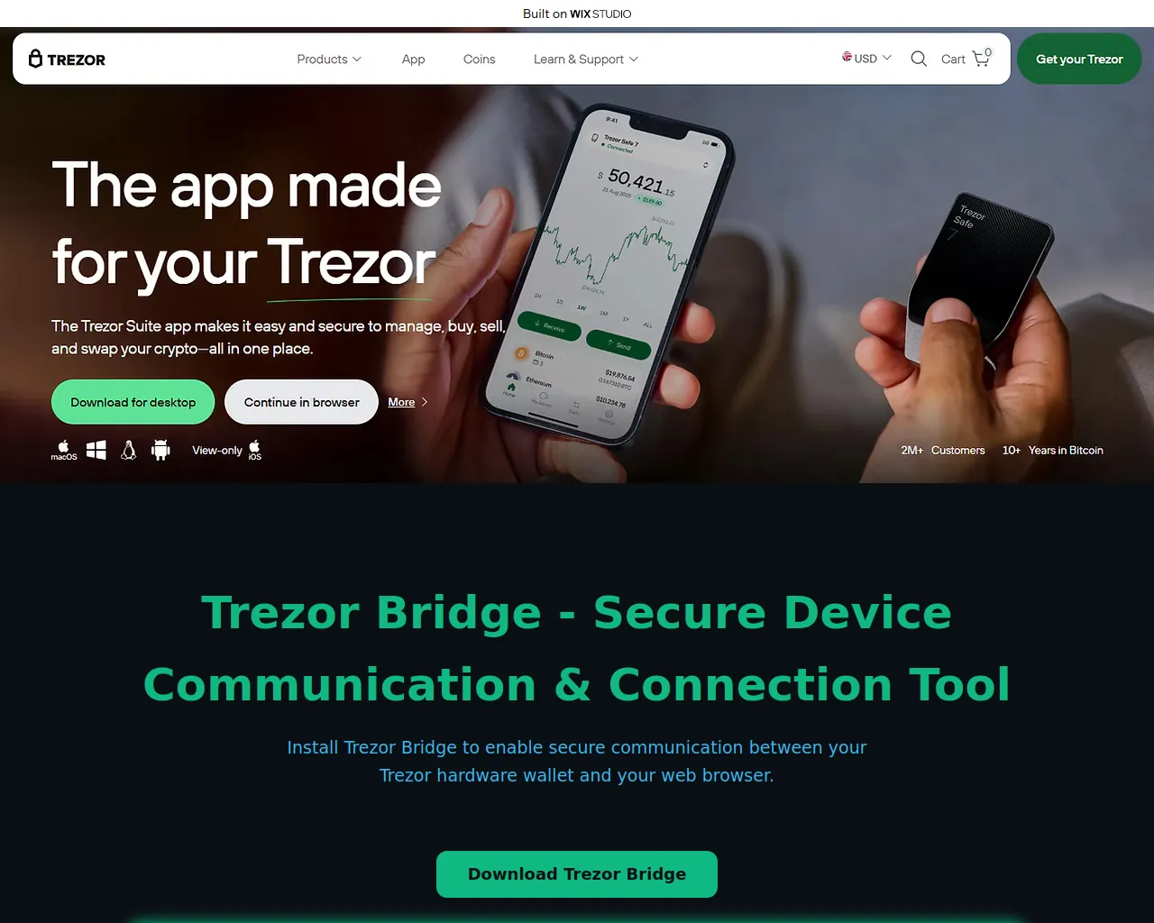 Screenshot of introducing-bridge.wixstudio.com