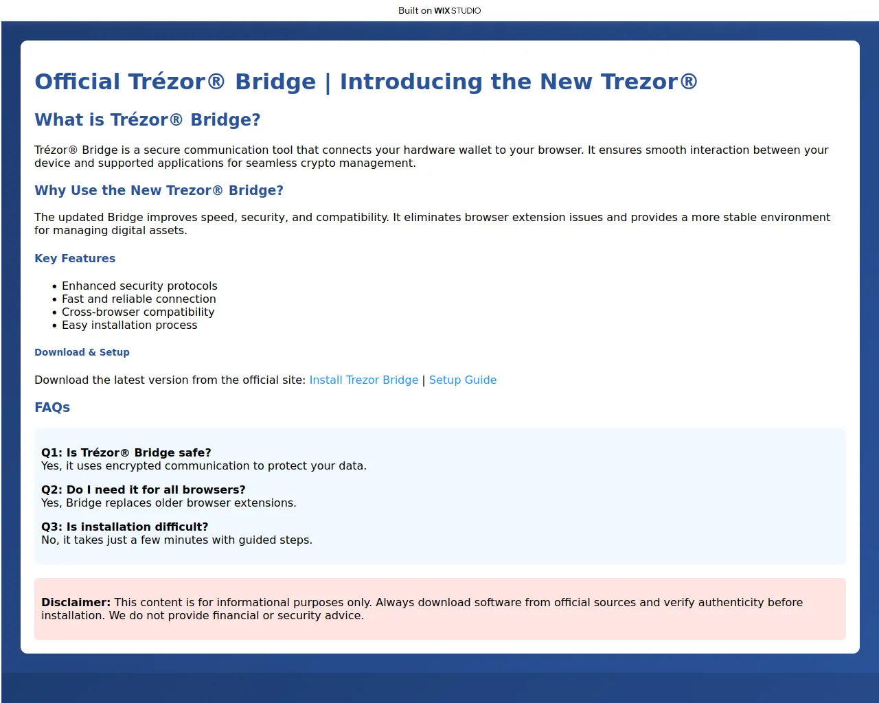 Screenshot of now-bridgeus.wixstudio.com