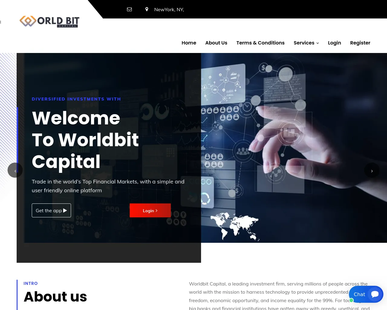 Screenshot of worldbitcapital.online