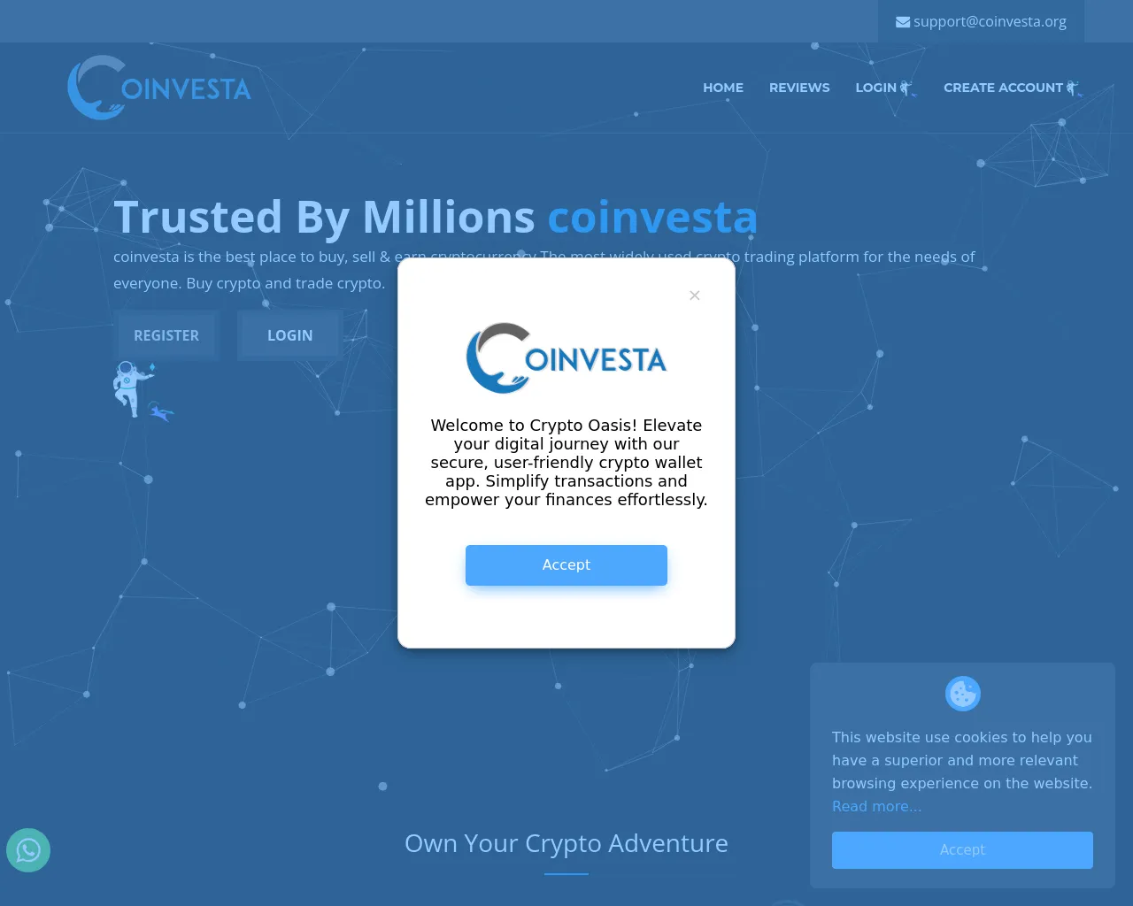 Screenshot of coinvesta.org