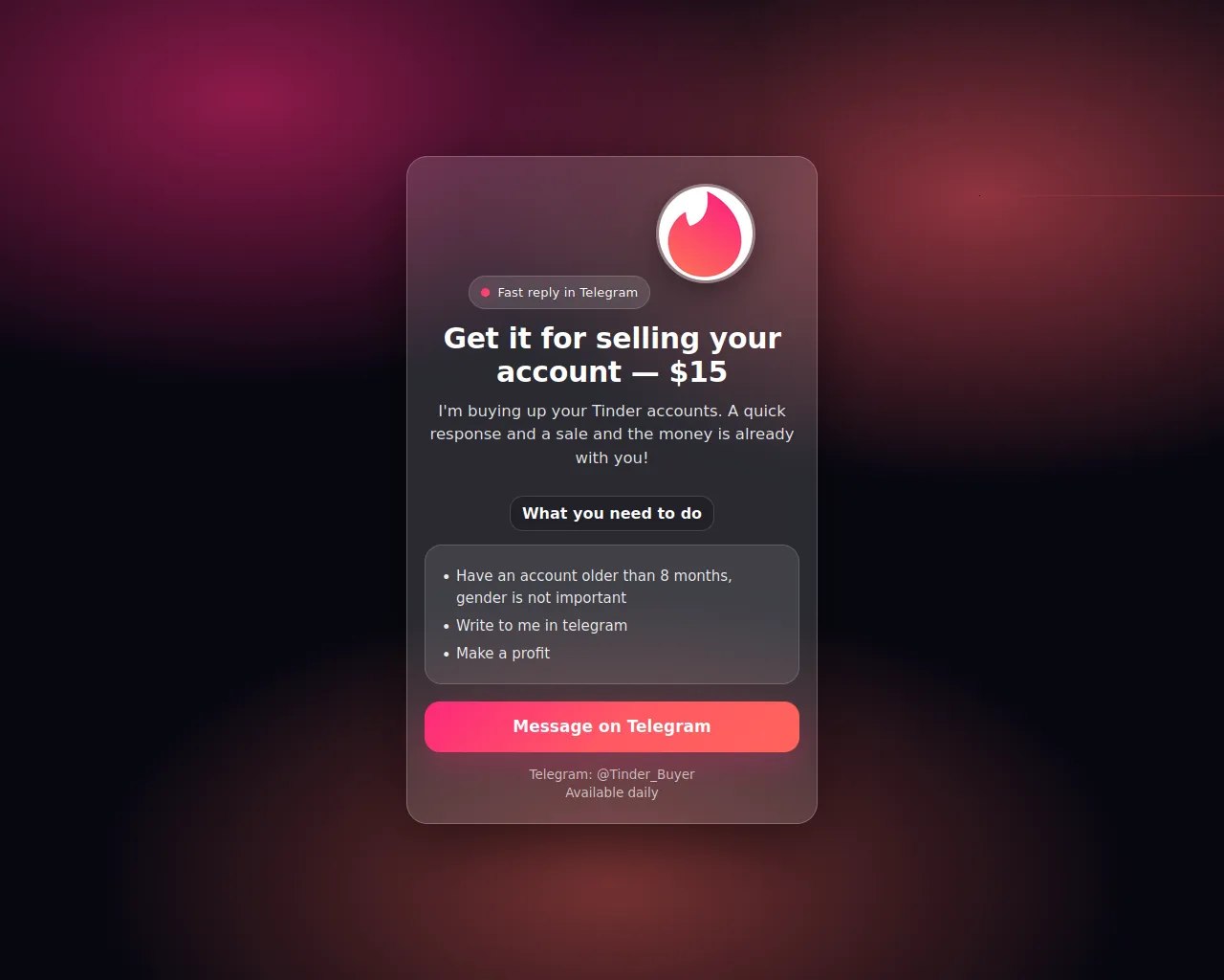 Screenshot of tinderbuy.click