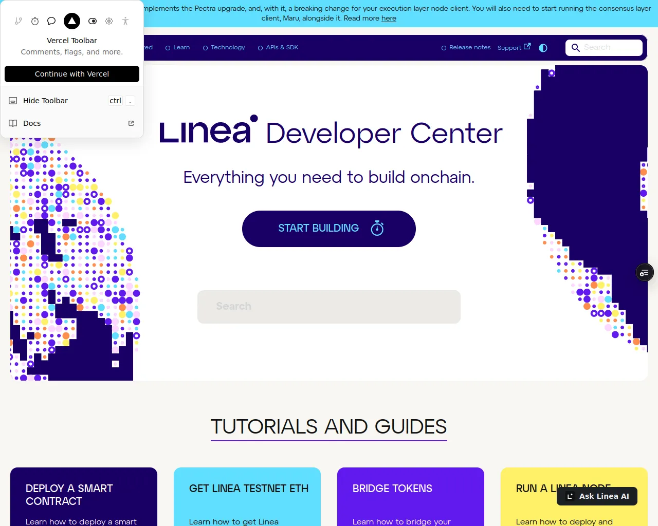 Screenshot of doc-linea-git-maru-pectra-node-upgrade-consensys-ddffed67.vercel.app