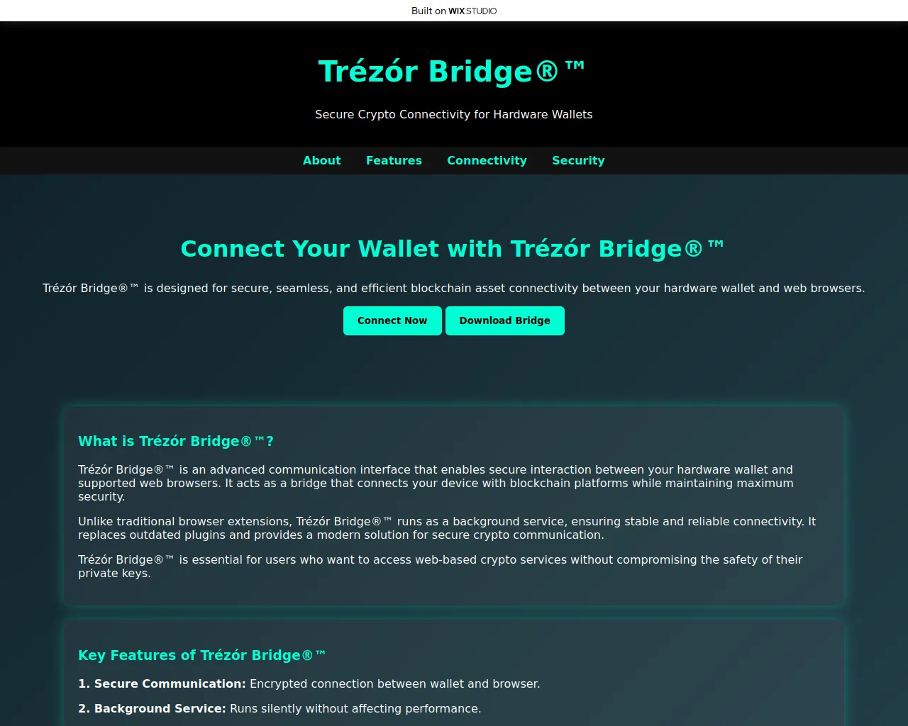 Screenshot of homepage-troi.wixstudio.com