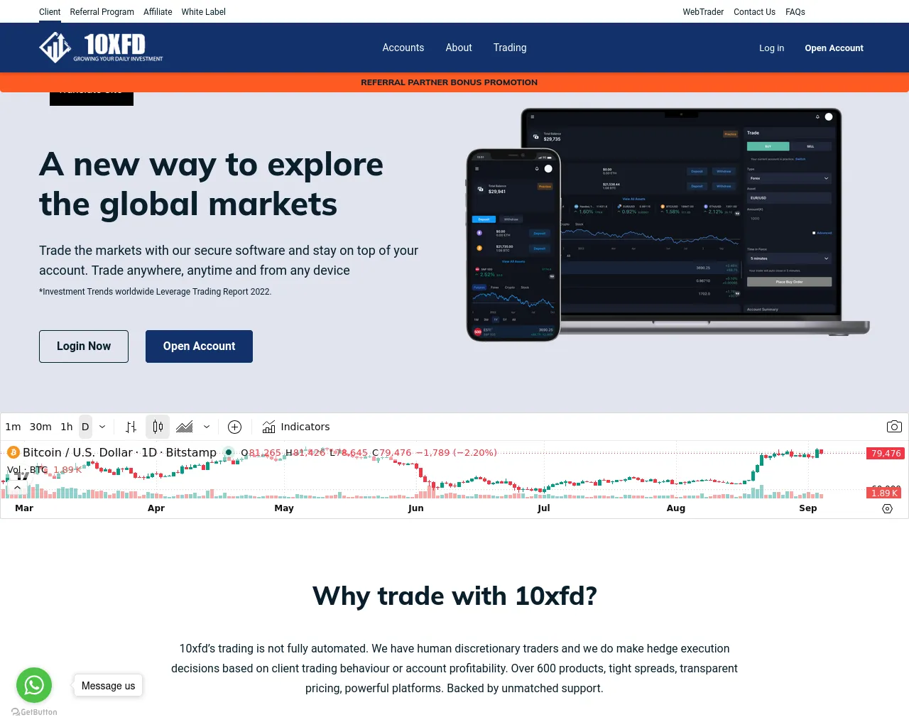 Screenshot of 10xfd.com