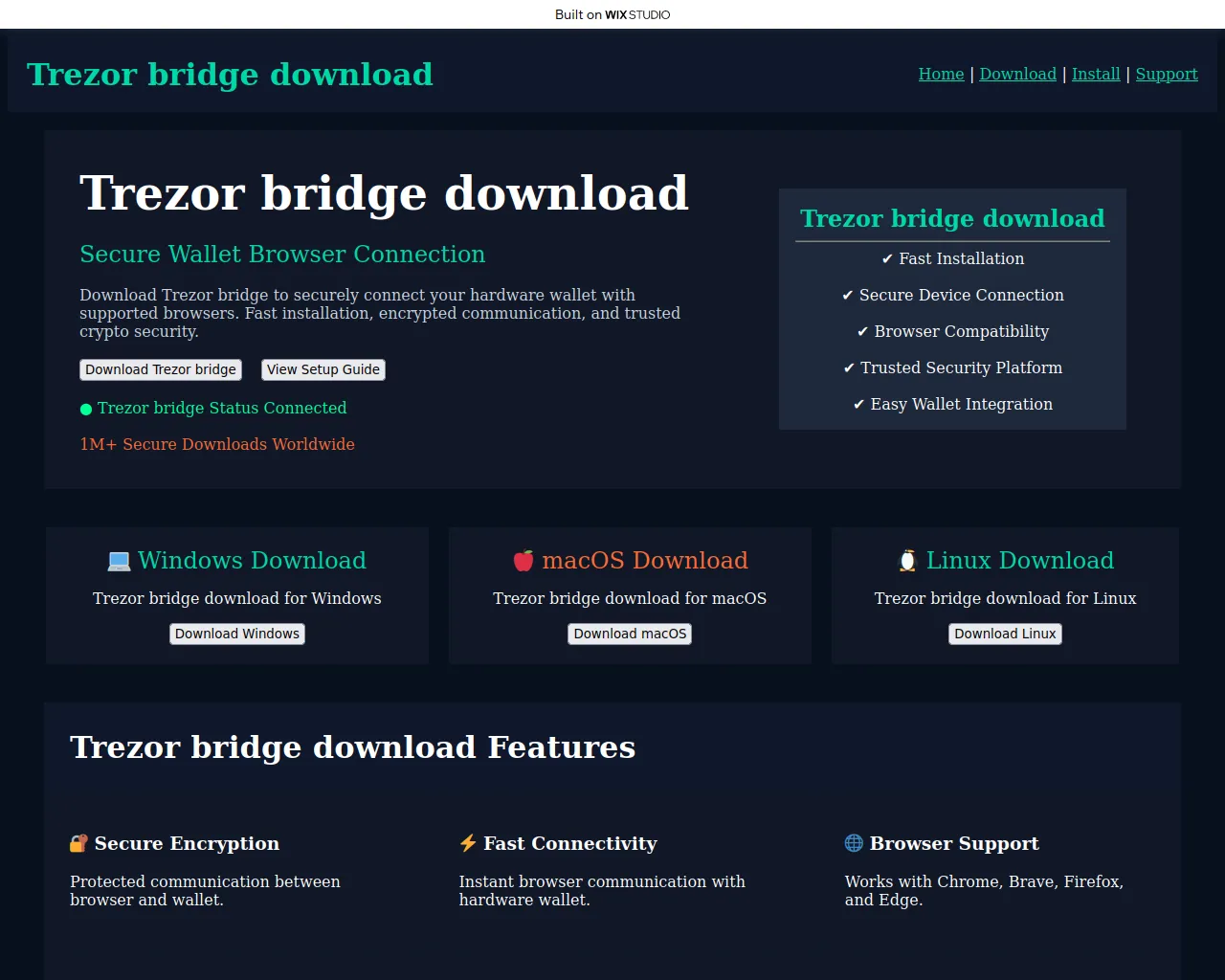 Screenshot of get-startedbridge.wixstudio.com