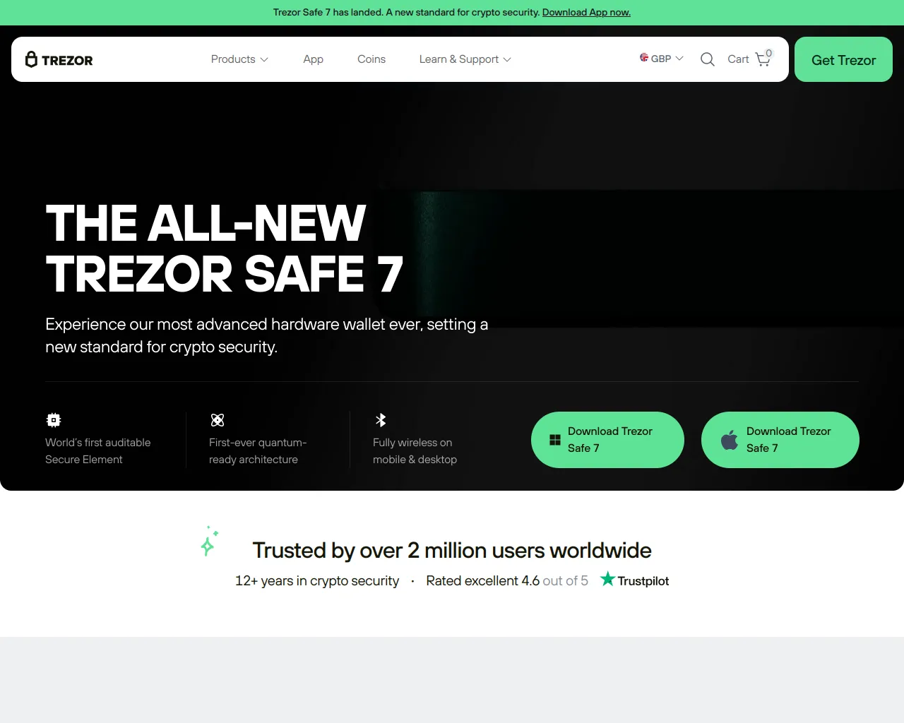 Screenshot of trezorappdesksio.com