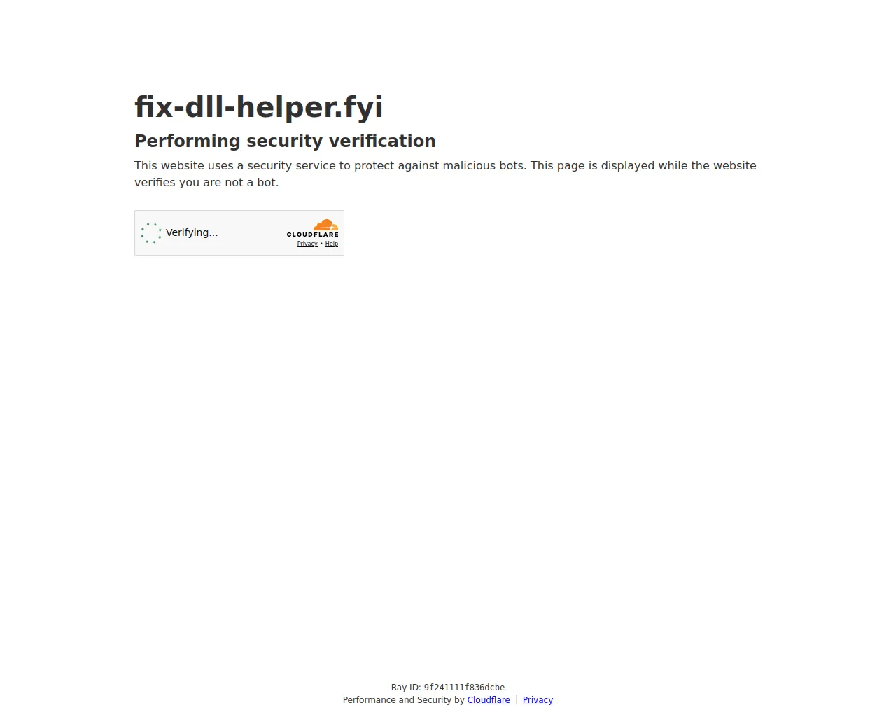 Screenshot of fix-dll-helper.fyi