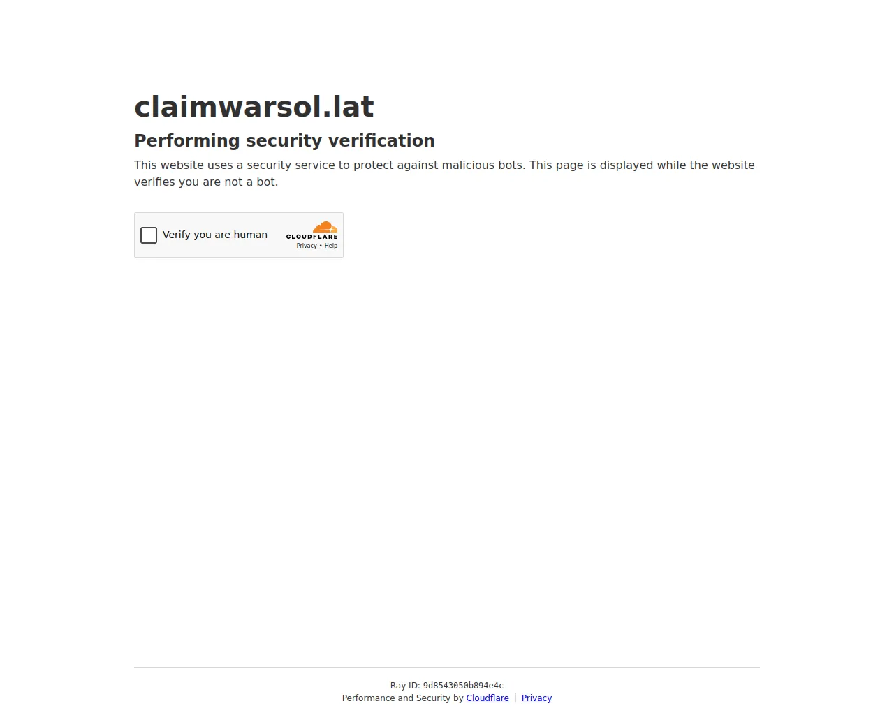 Screenshot of claimwarsol.lat