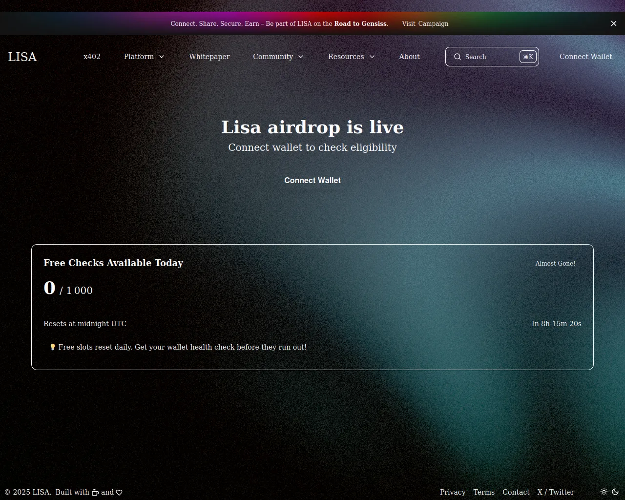 Screenshot of agentlisa-ai.org