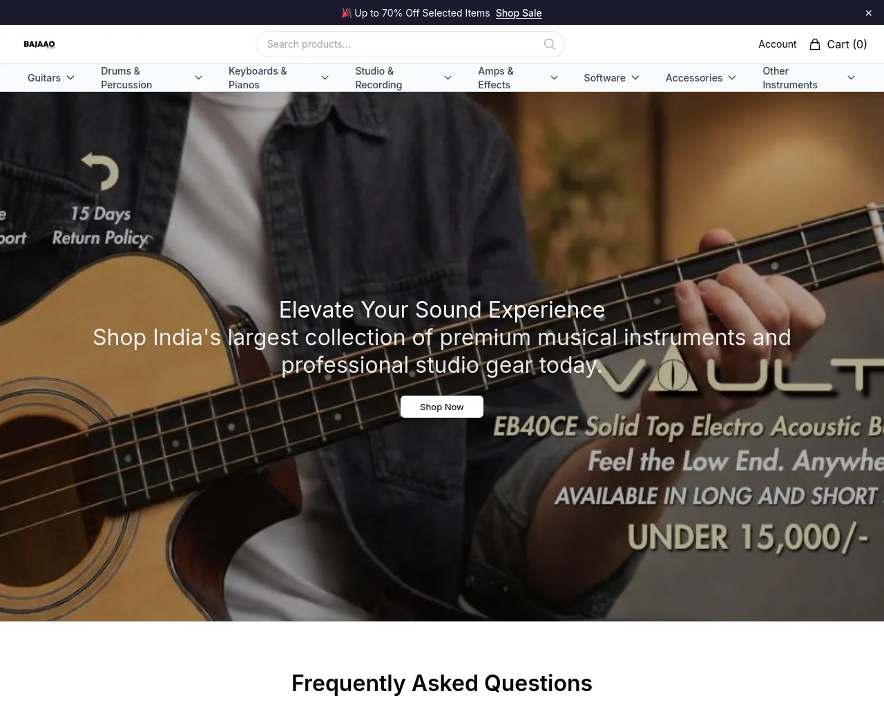 Screenshot of aaoelectronics.shop