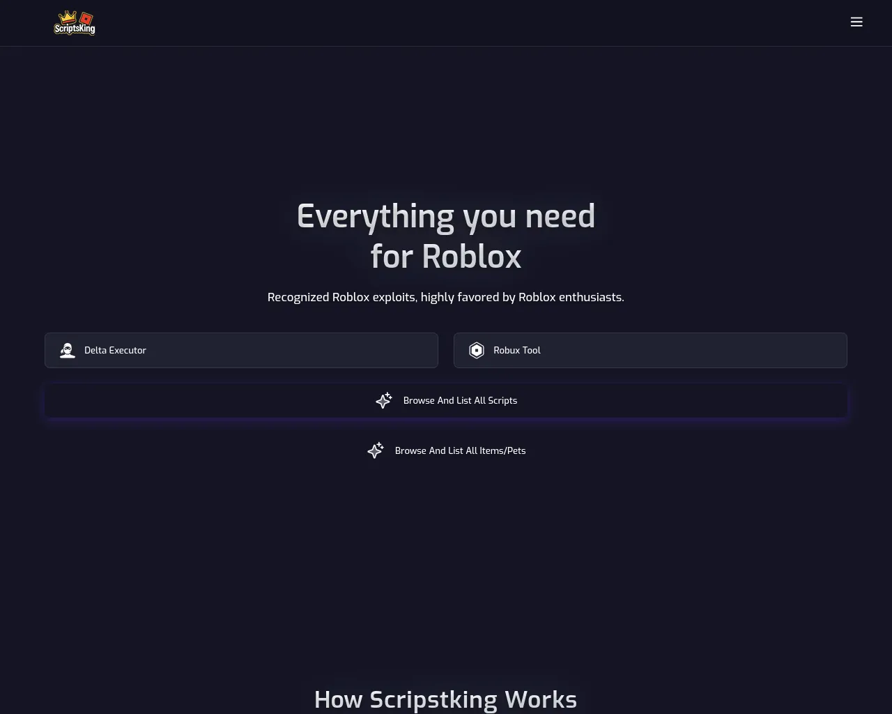 Screenshot of scriptsking.com