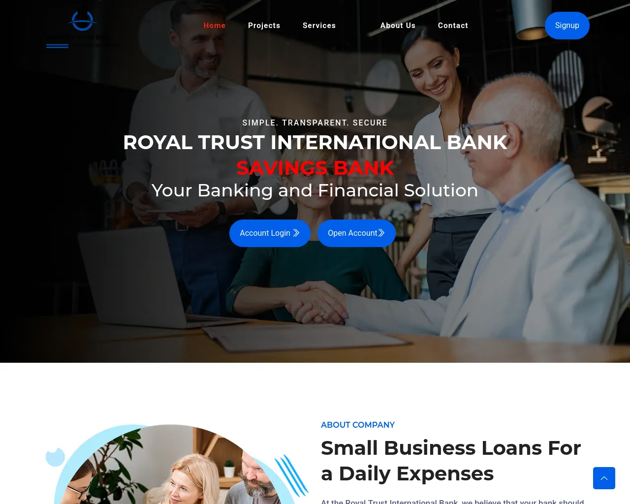 Screenshot of royatbintl.com