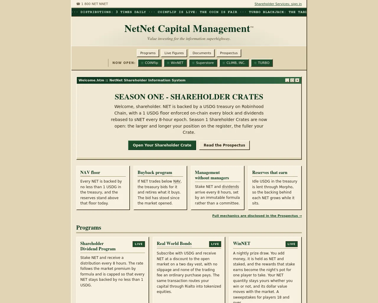 Screenshot of check-netnetcapital.com